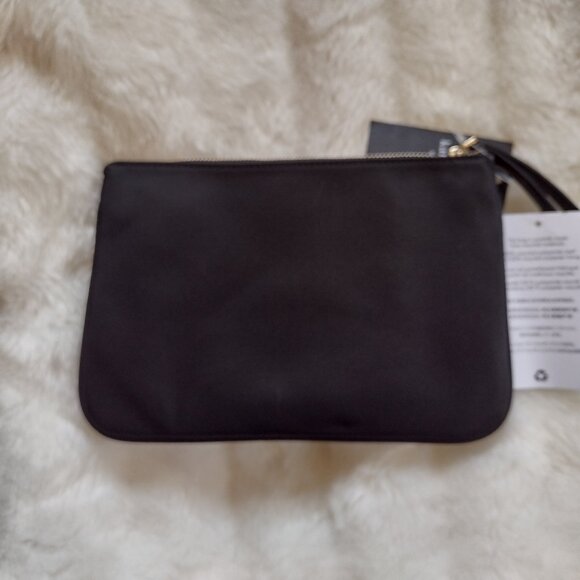 Kate Spade Black Wristlet Classic Chelsea Nylon Medium Wristlet Pouch Clutch - Picture 8 of 10